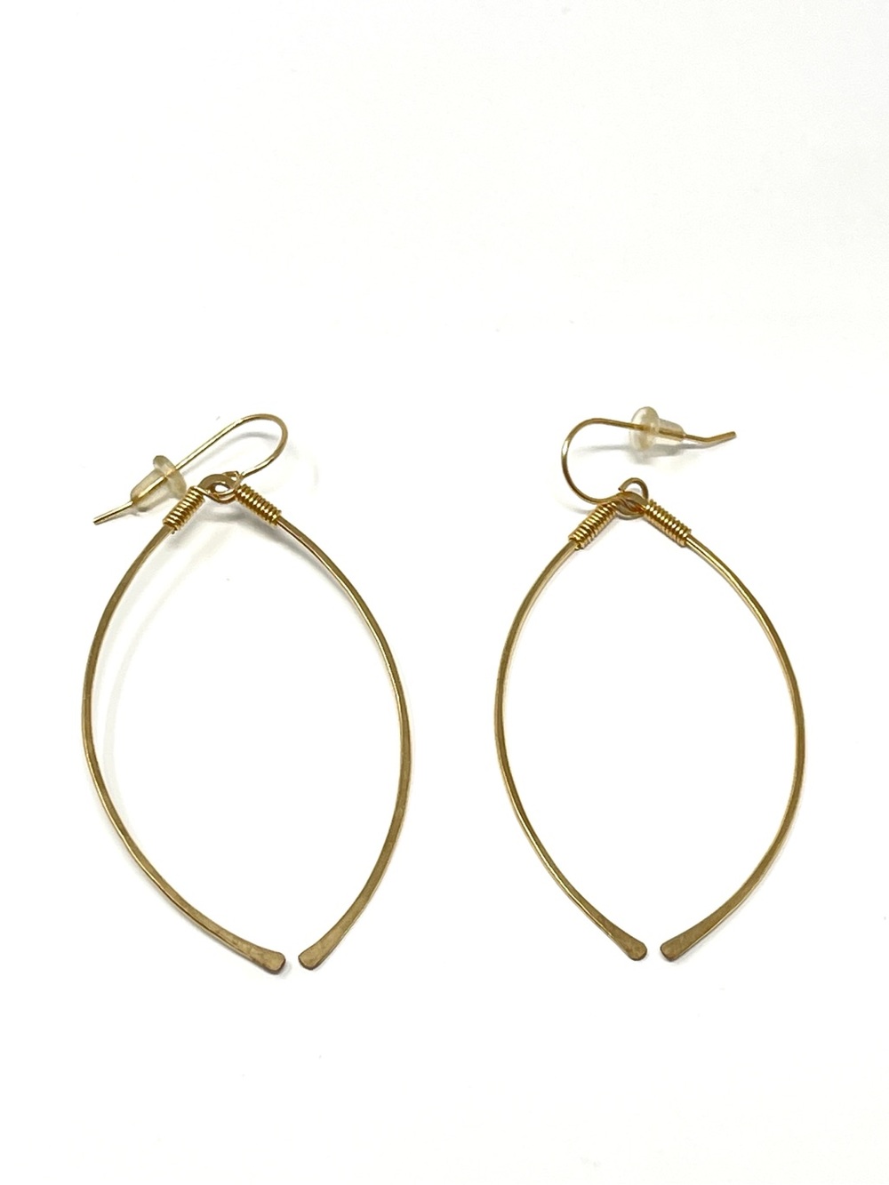 New Anthropologie x Nashelle Gold Wishbone Earrings